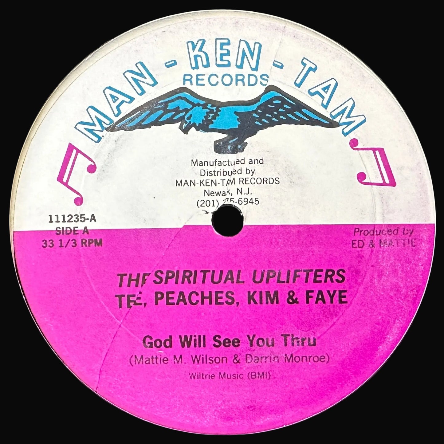 The Spiritual Uplifters – God Will See You Thru 12" Gospel / Modern Soul 80's Man-Ken-Tan