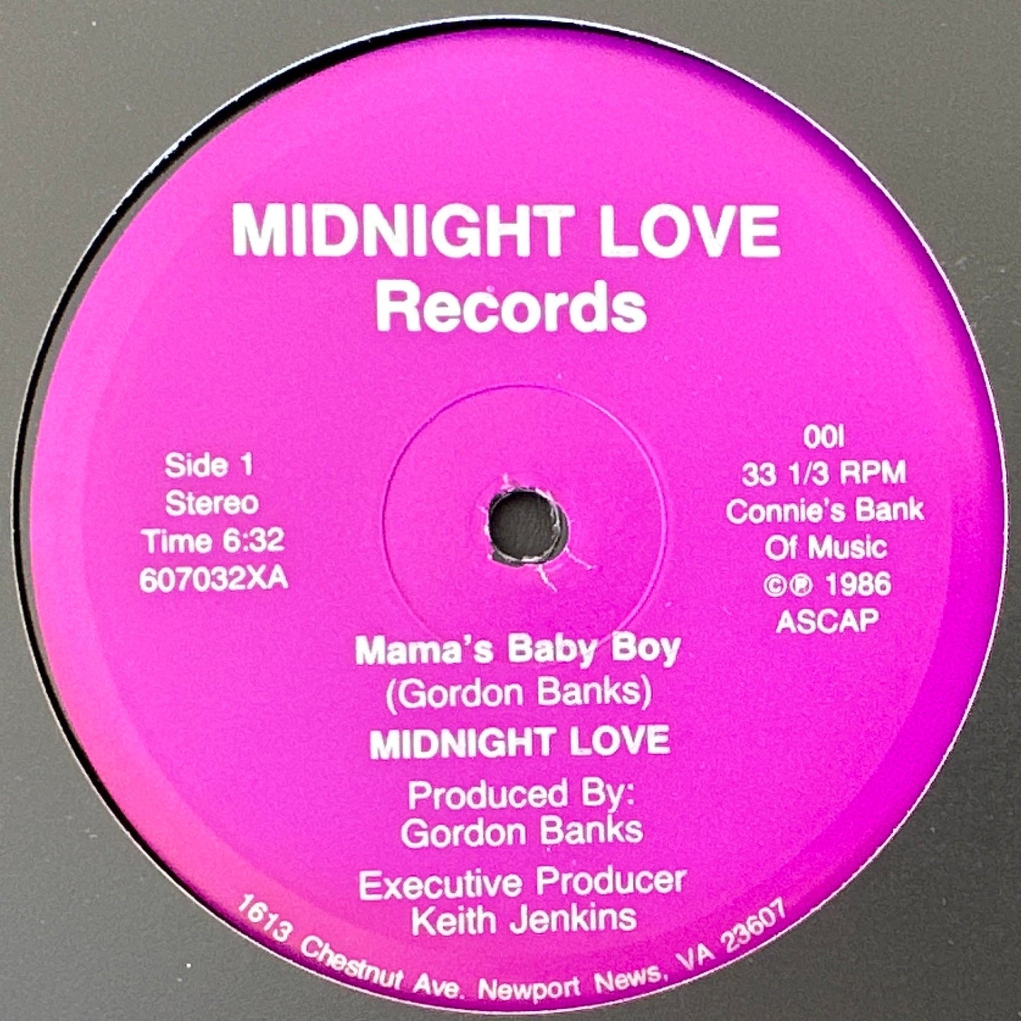 Midnight Love – Mama's Baby Boy 12" Modern Soul / Boogie 1986