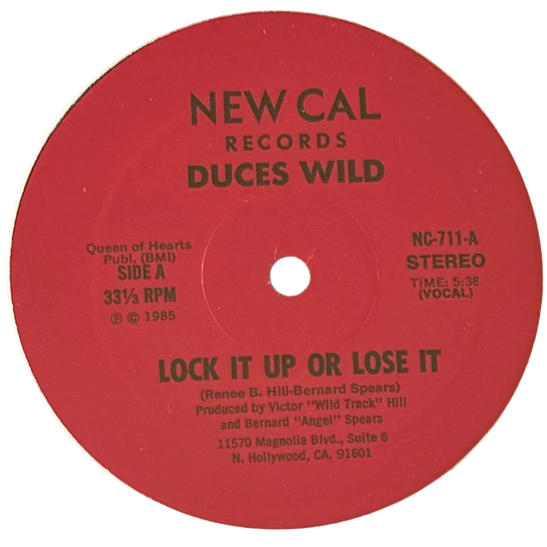 Duces Wild – Lock It Up Or Lose It 12" Electro Boogie 1985 West Coast