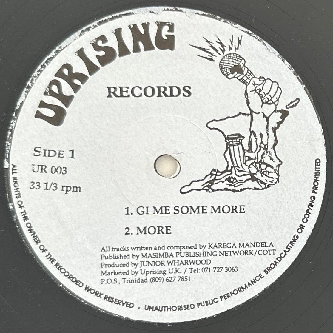 Karega Mandela – Rapso For Justice 12"