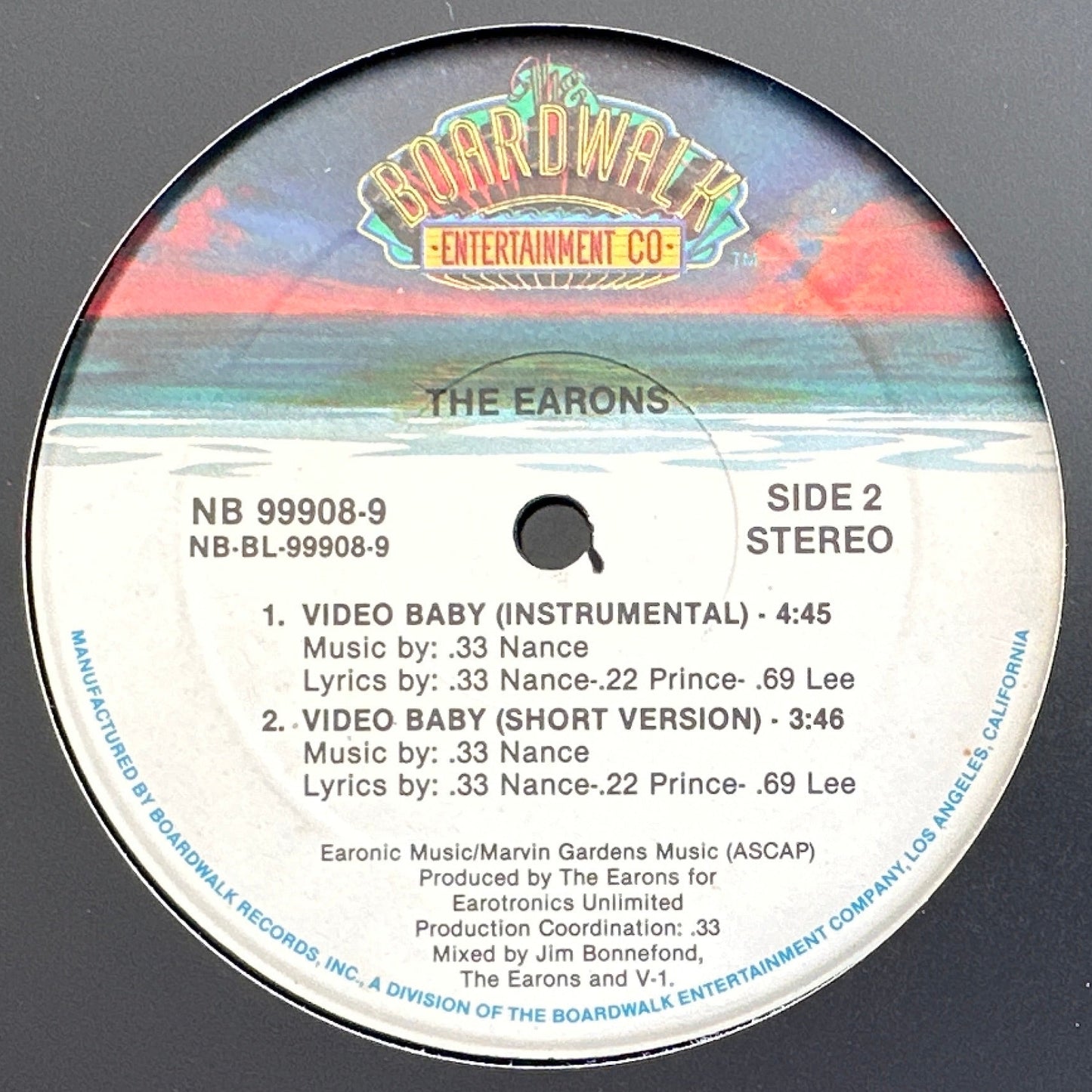 The Earons – Video Baby 12" Vocoder Boogie / Disco Funk 1983