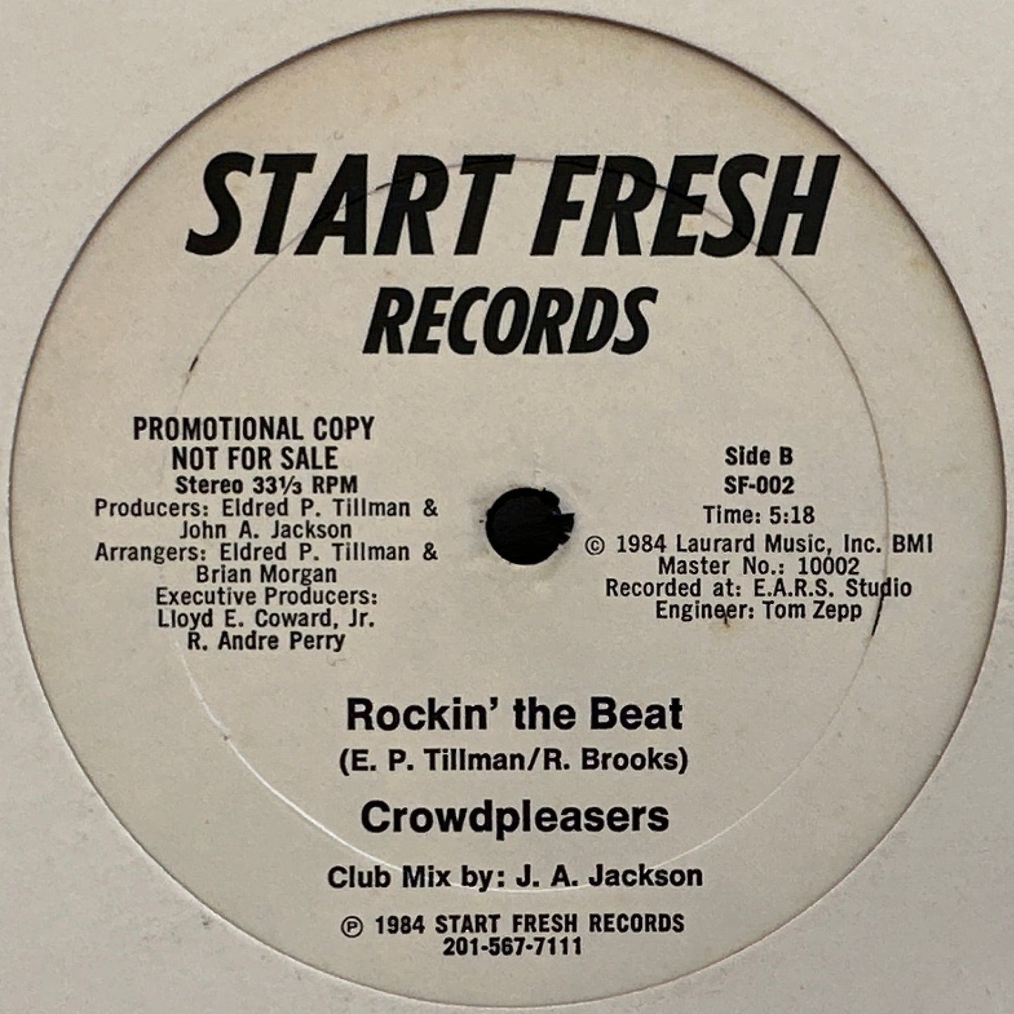 Crowdpleasers – Rockin' The Mic 12" Electro Rap / Hip Hop 1984