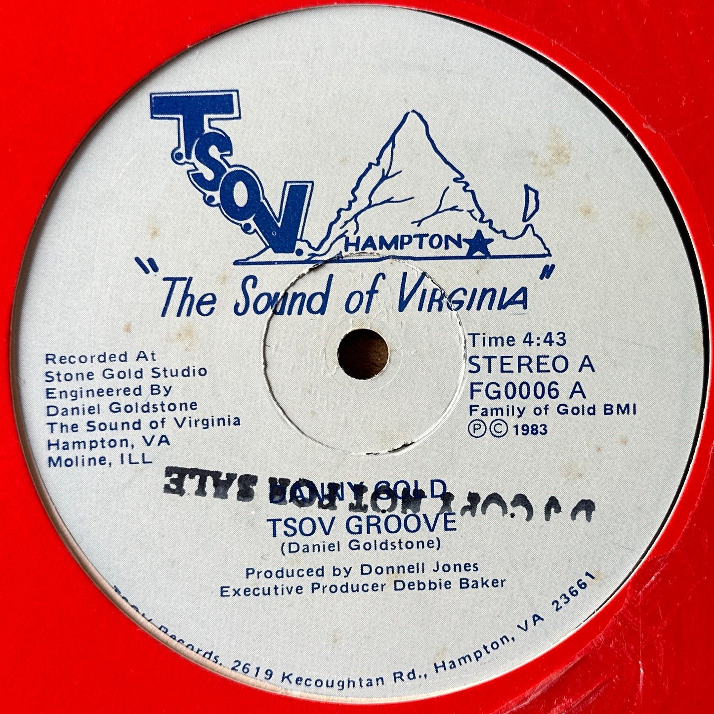 Danny Gold – TSOV Groove 12" Disco Funk / Boogie 1983