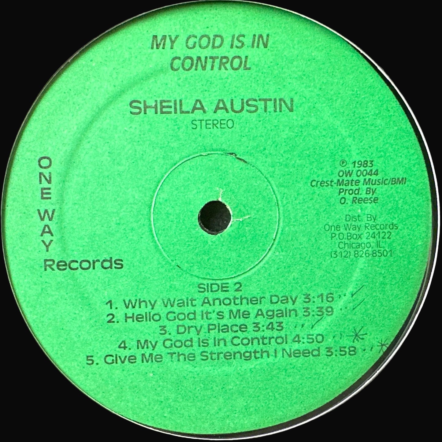 Shiela Austin – My God Is In Control LP Gospel / Modern Soul 1983 One Way