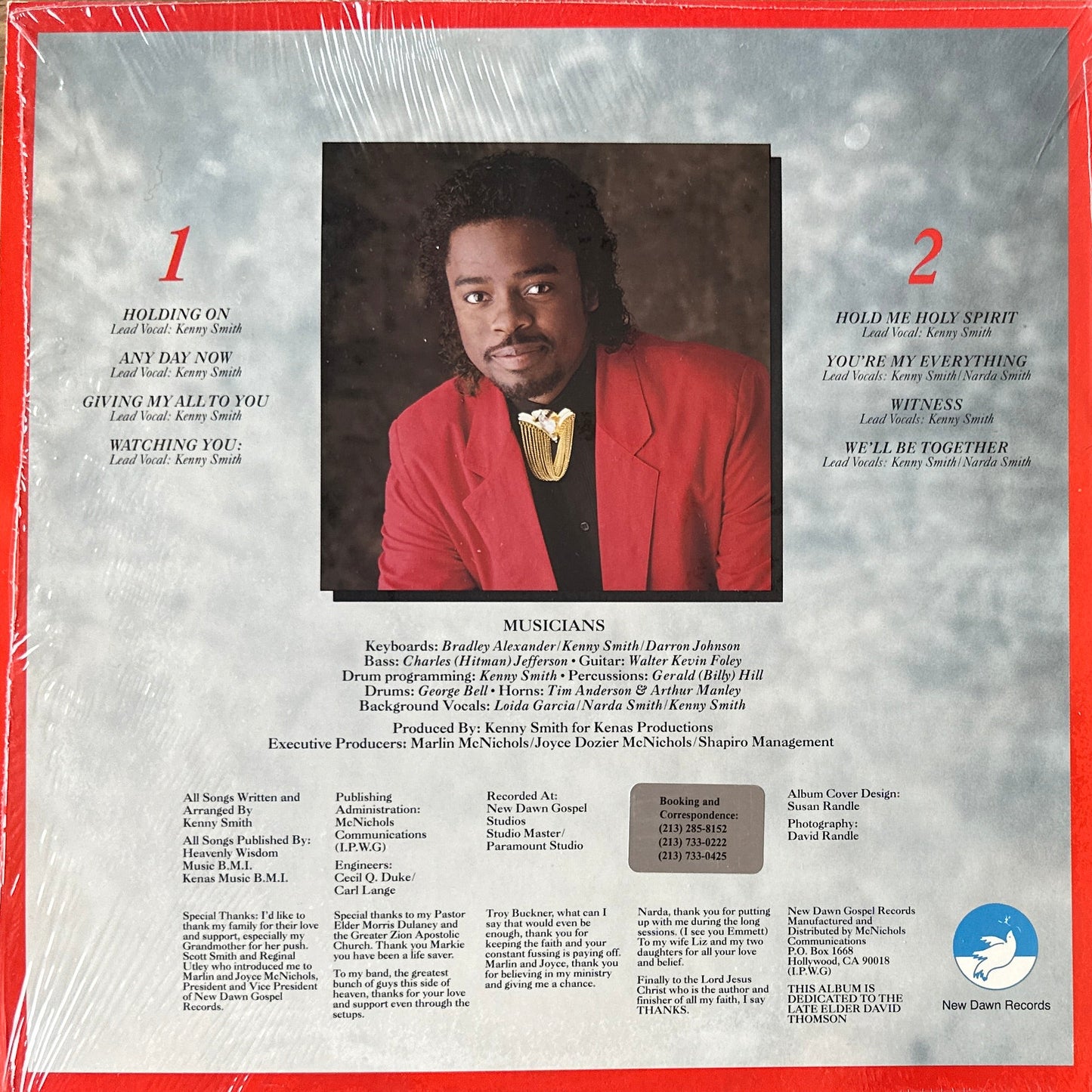 Kenny Smith – Witness LP Modern Soul / Gospel Jazz Mellow Grooves 1986