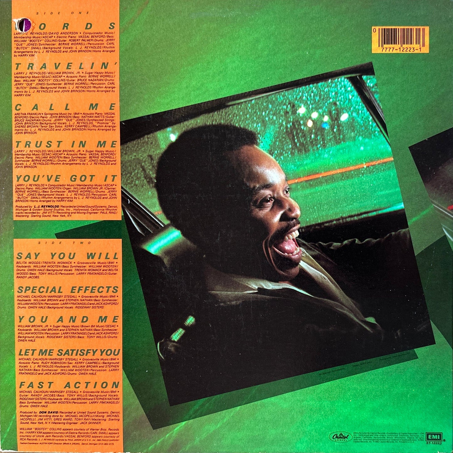 L.J. Reynolds – Travelin' LP Soul Funk / Mellow Grooves 1982