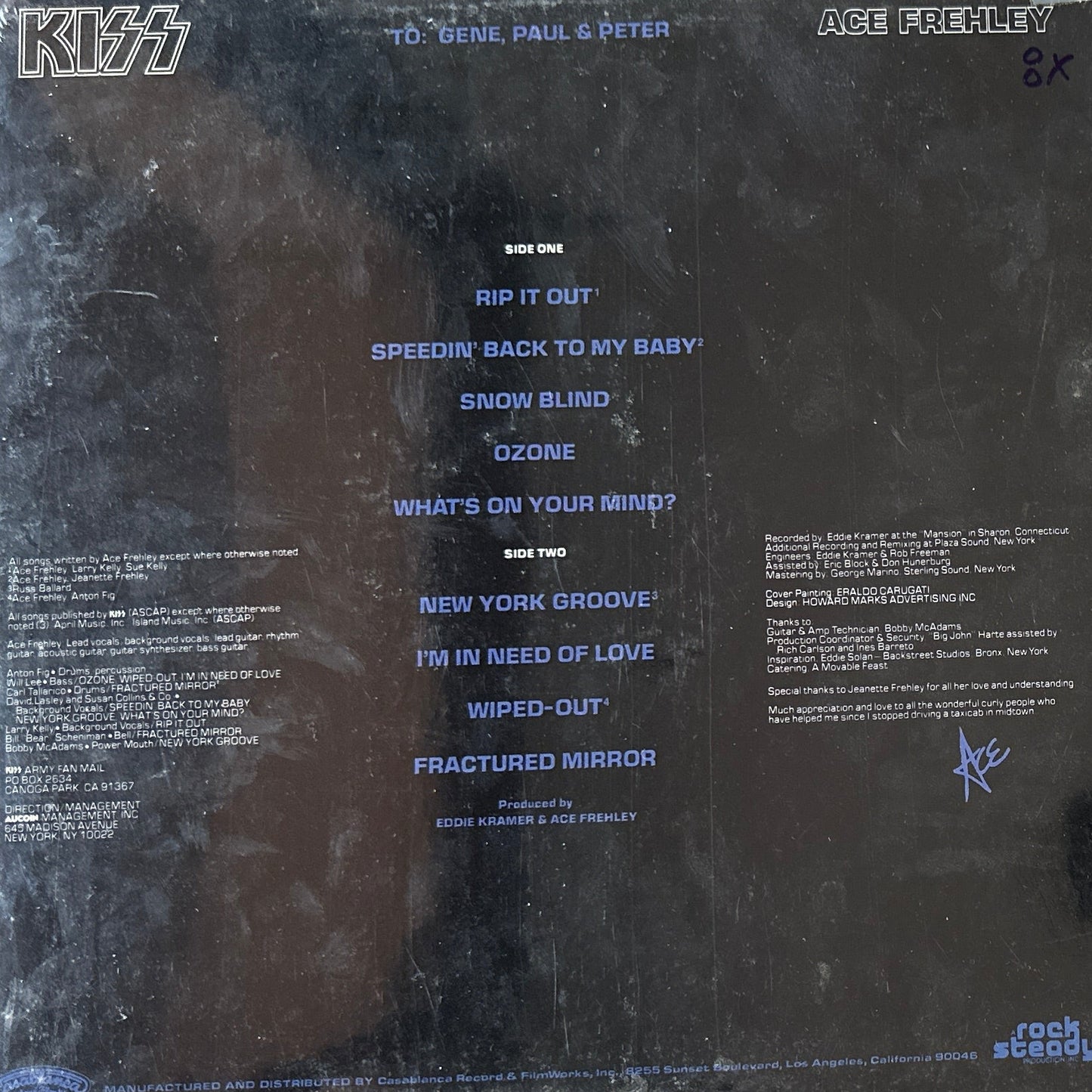 Kiss, Ace Frehley – Ace Frehley LP Rock 1978 SEALED