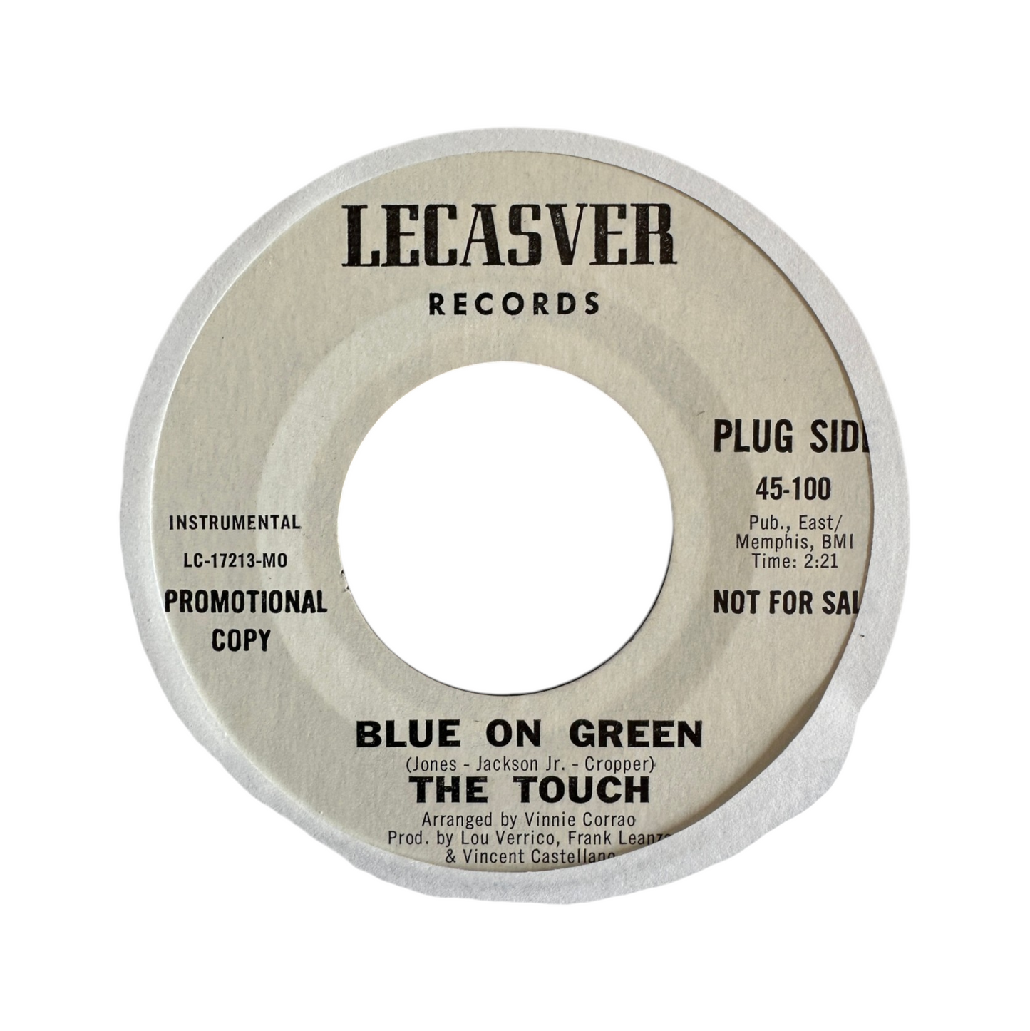 The Touch – Blue On Green 7" Psych Soul / Funk 1969 Lecasver