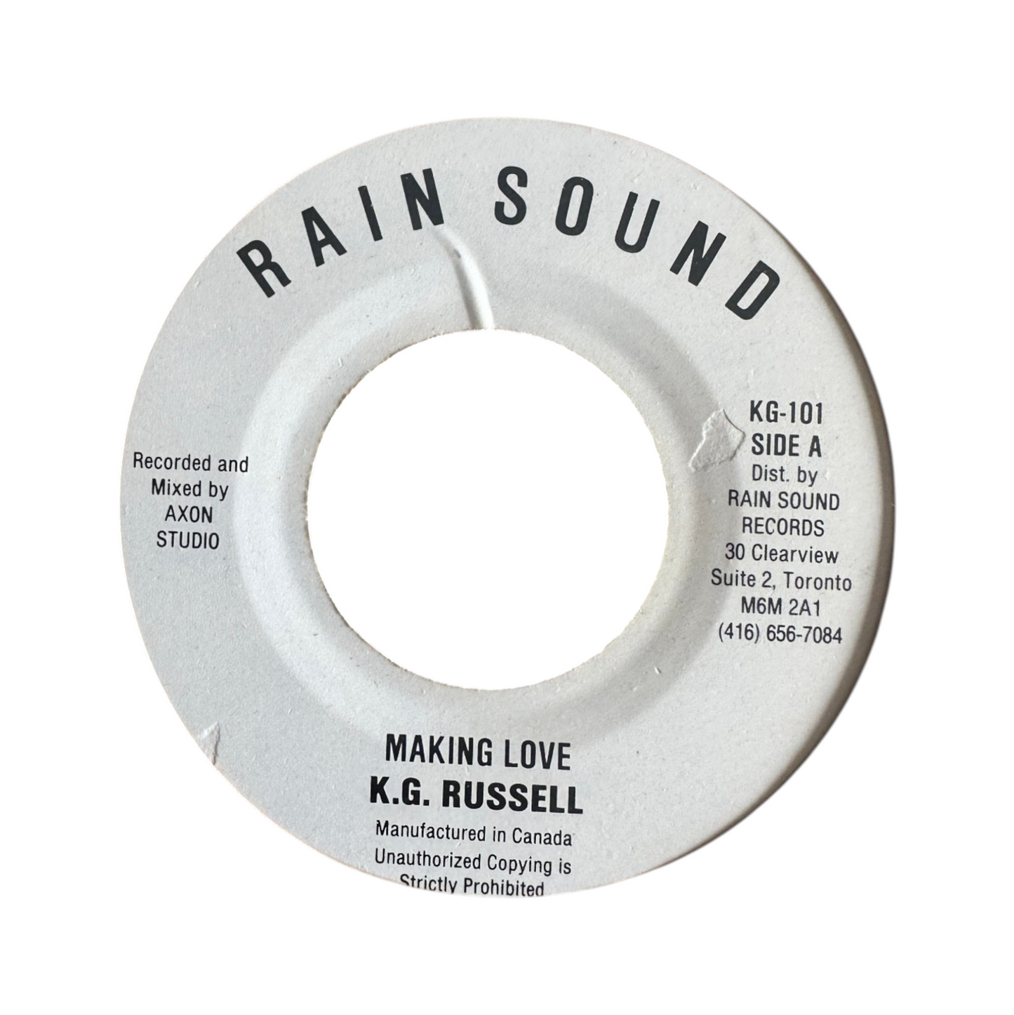 K.G. Russell – Making Love 7" Electro Soul / Boogie 80's