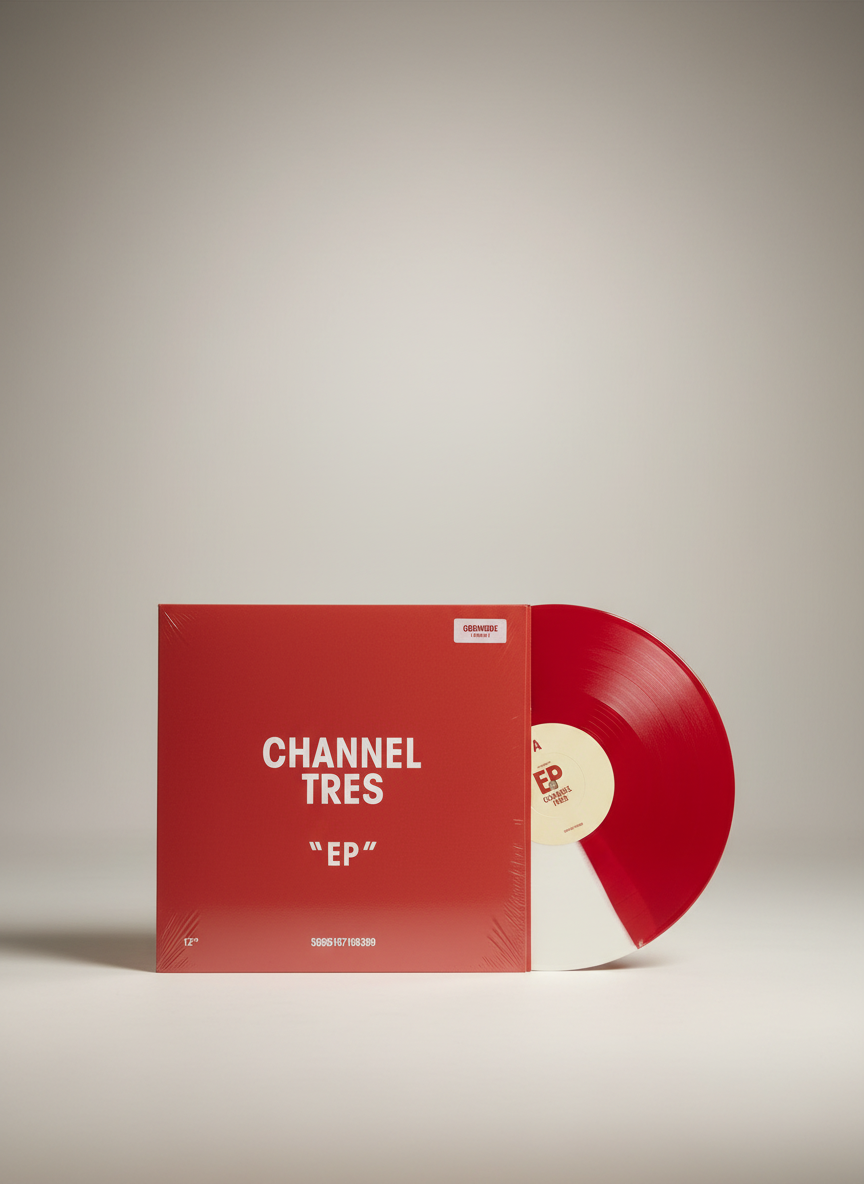 Channel Tres – Channel Tres - EP Vinyl Limited Edition, Repress, Red & White Split Godmode