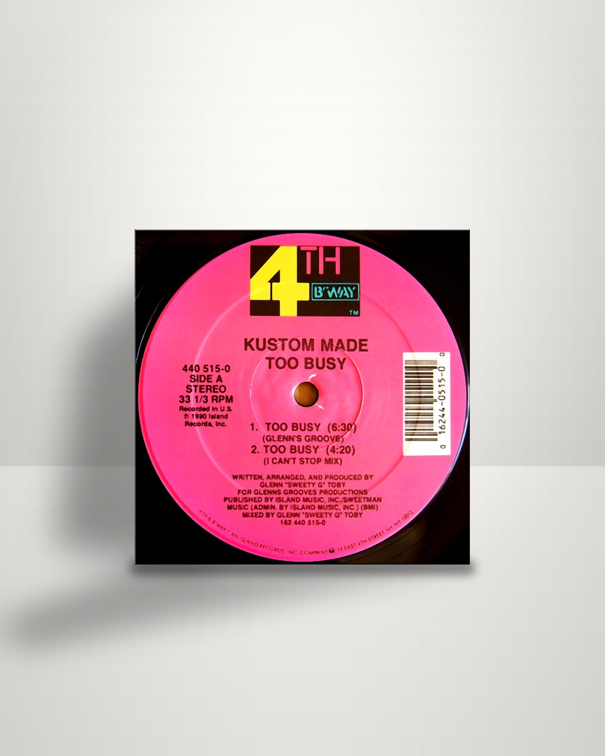 Kustom Made – Too Busy - 12" - 4th & Broadway US 1990