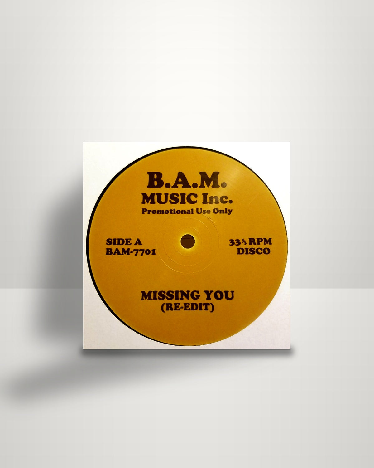Various – Missing You / Busy Man - 12" - B.A.M. Music Inc. US 2016