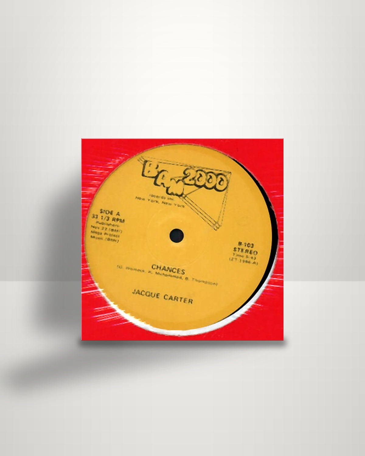 Jacqua Carter – Chances / Gotta Get A Hold Of Your Love - 12" - BAM 2000 Records Inc. US