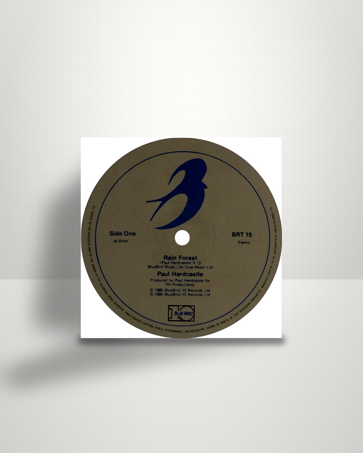 Paul Hardcastle – Rain Forest / Forest Fire - 12" - Bluebird UK 1985
