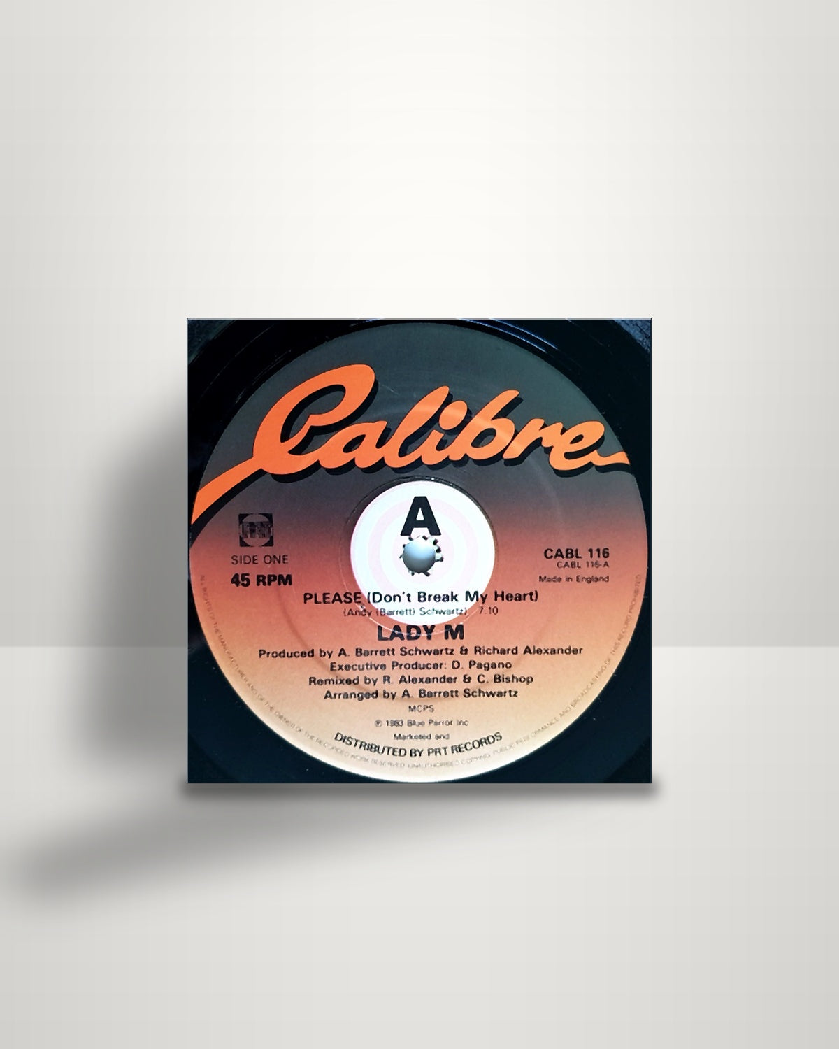 Lady M – Please (Don't Break My Heart) - 12" - Calibre UK 1983