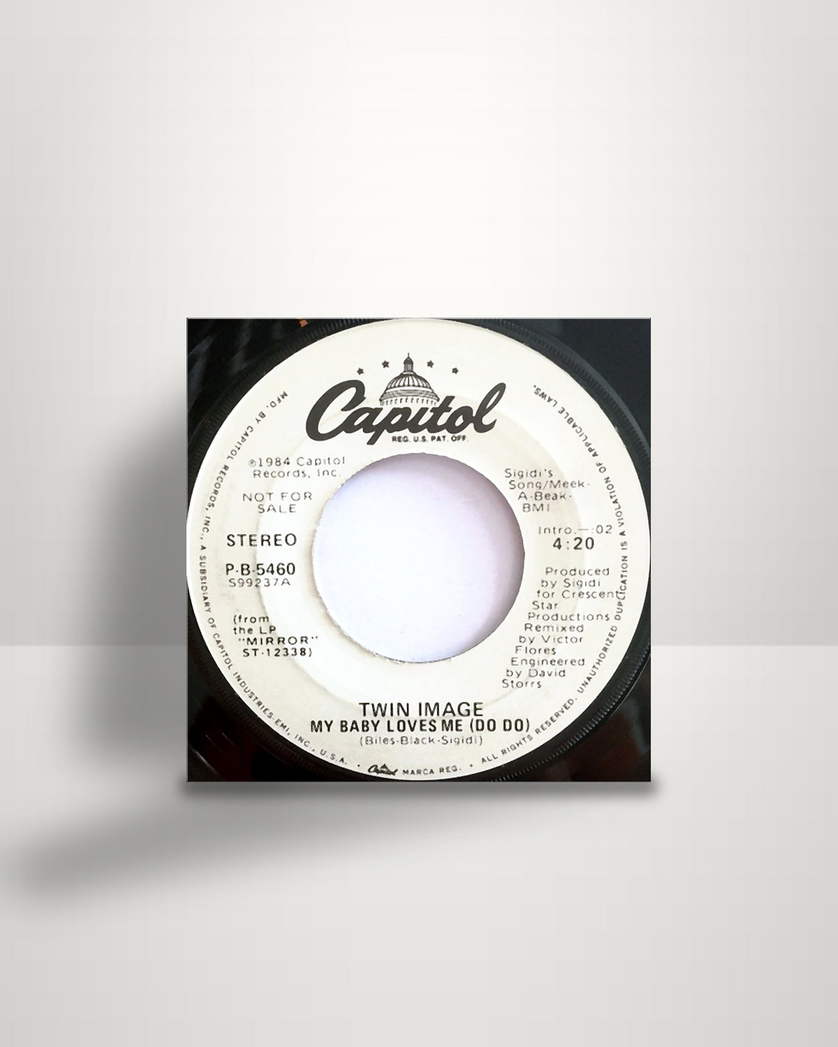 Twin Image – My Baby Loves Me (Do Do) - 7" - Capitol Records US 1984