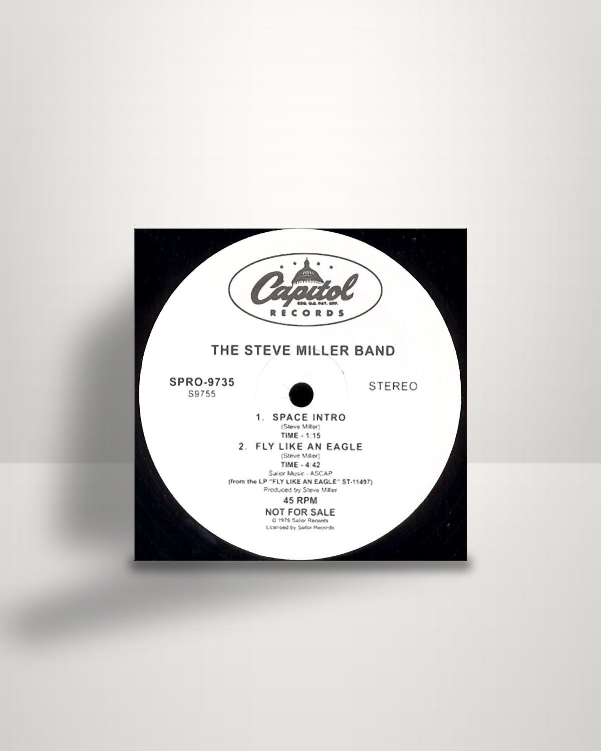 Steve Miller Band – Space Intro / Fly Like An Eagle / Macho City - 12" - Capitol Records US 2010