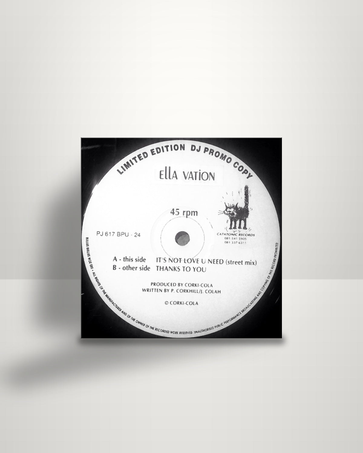 Ella Vation – It's Not You That I Need - 12" - Catatonic Records UK