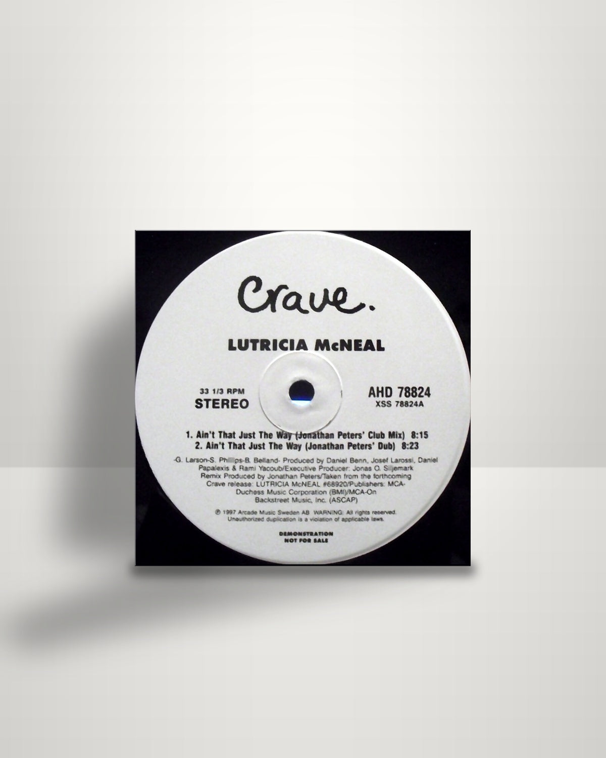 Lutricia McNeal – Ain't That Just The Way - 12" - Crave US 1997