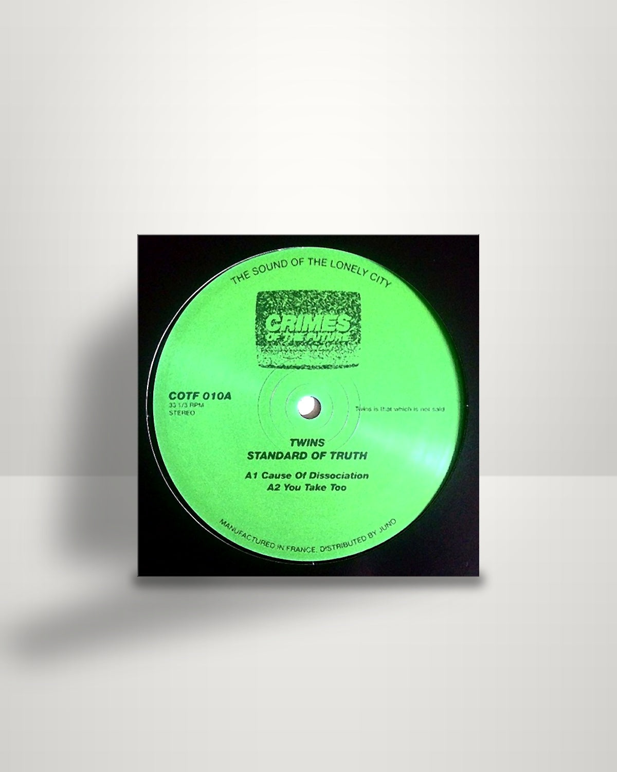 TWINS – Standard Of Truth - 12" - Crimes Of The Future UK 2015