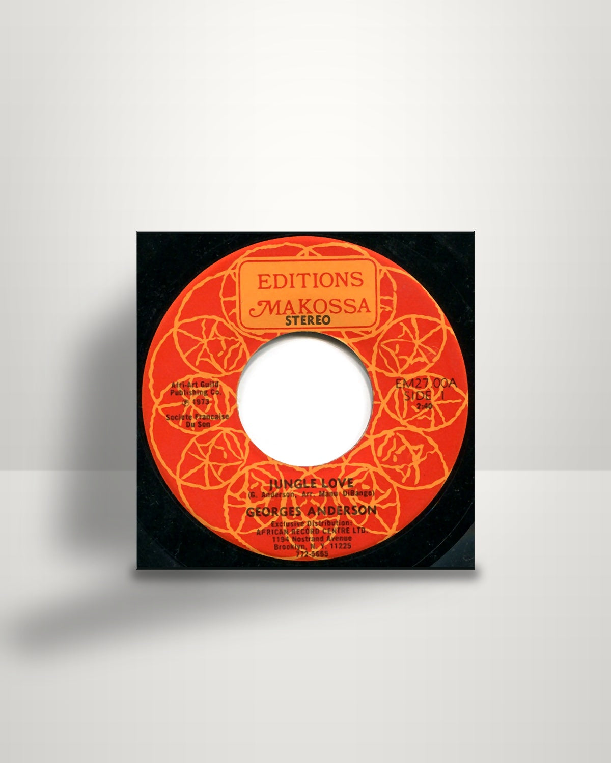 Georges Anderson – Jungle Love / Fou De Toi - 7" - Editions Makossa US 1973
