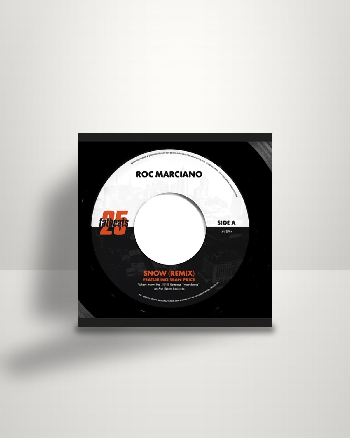 Roc Marciano – Snow Remix / Ridin' Around - 7" - Fat Beats US 2020
