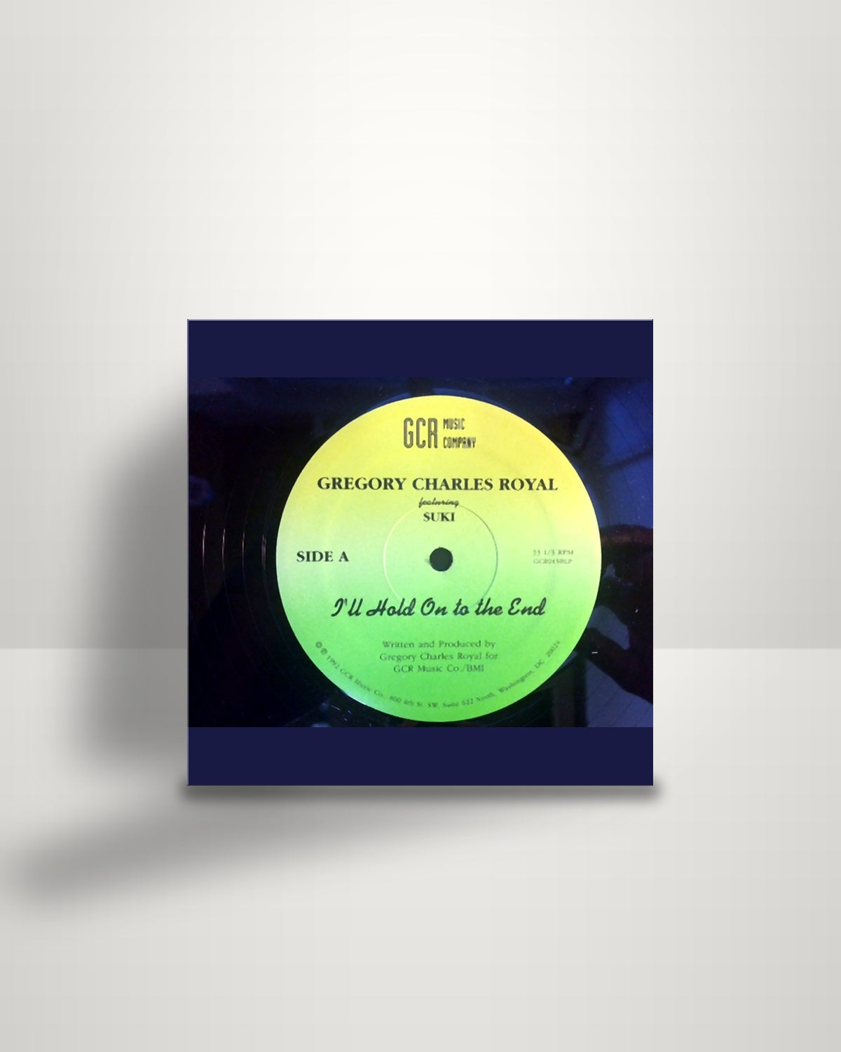 Gregory Charles Royal – I'll Hold On To The End - 12" - GCR Music Company US 1992