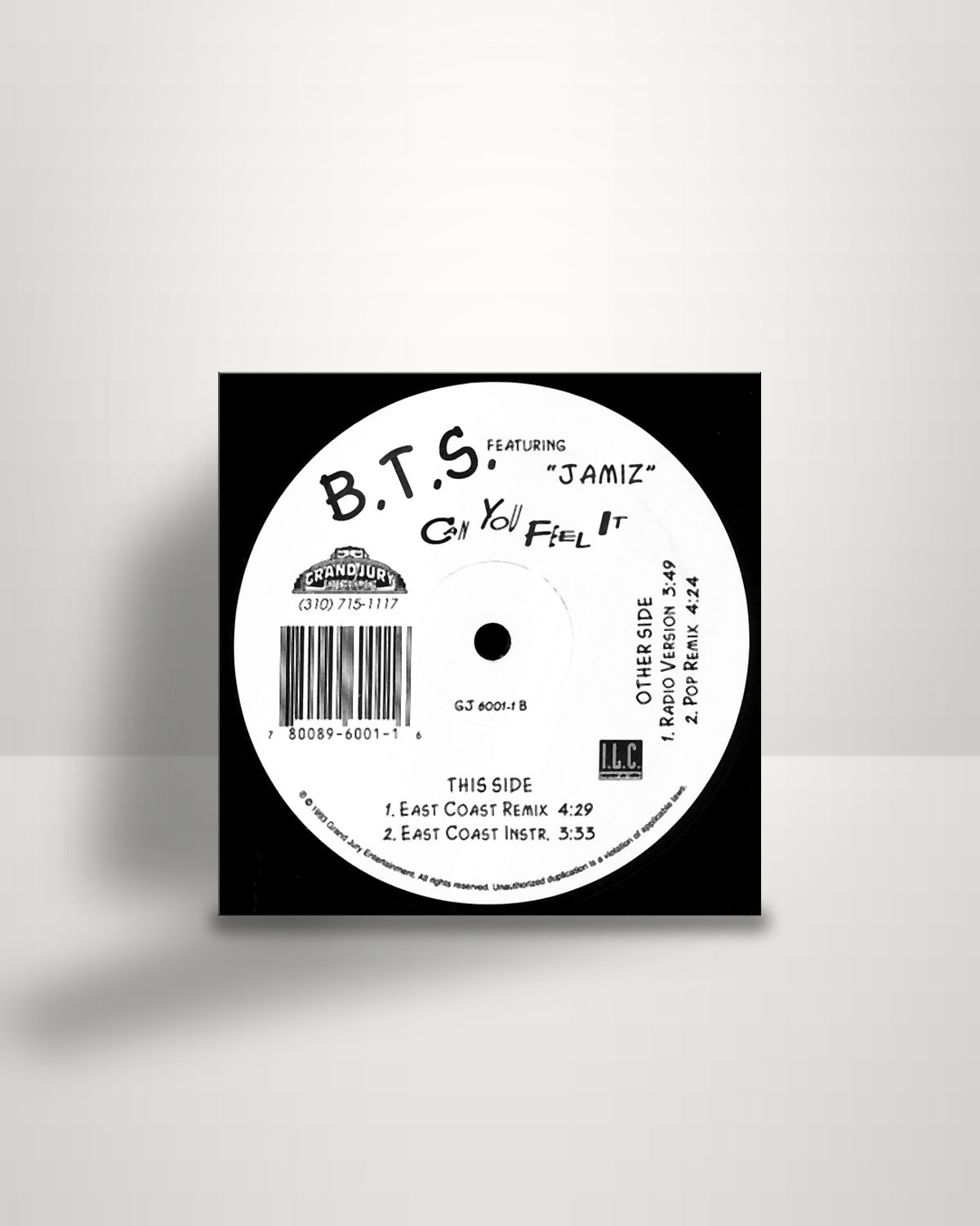 B.T.S. Featuring Jamahl Harris – Can You Feel It - 12" - Grand Jury Entertainment US 1993