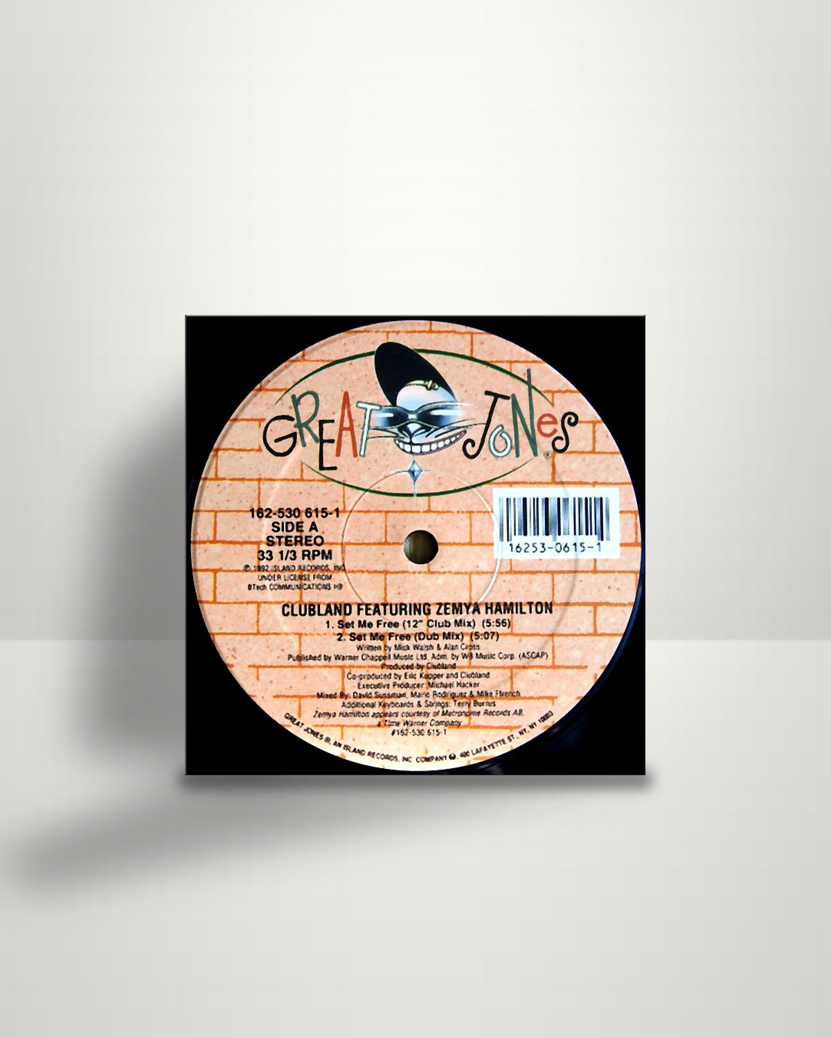 Clubland Featuring Zemya Hamilton – Set Me Free - 12" - Great Jones US 1992