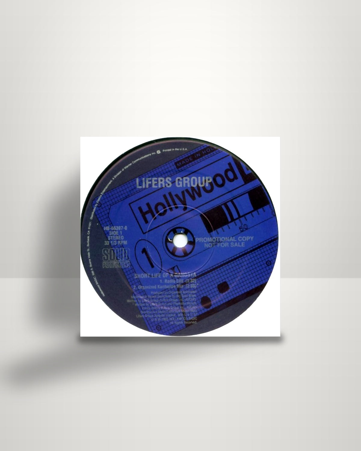 Lifers Group – Short Life Of A Gangsta - 12" - Hollywood BASIC US 1993