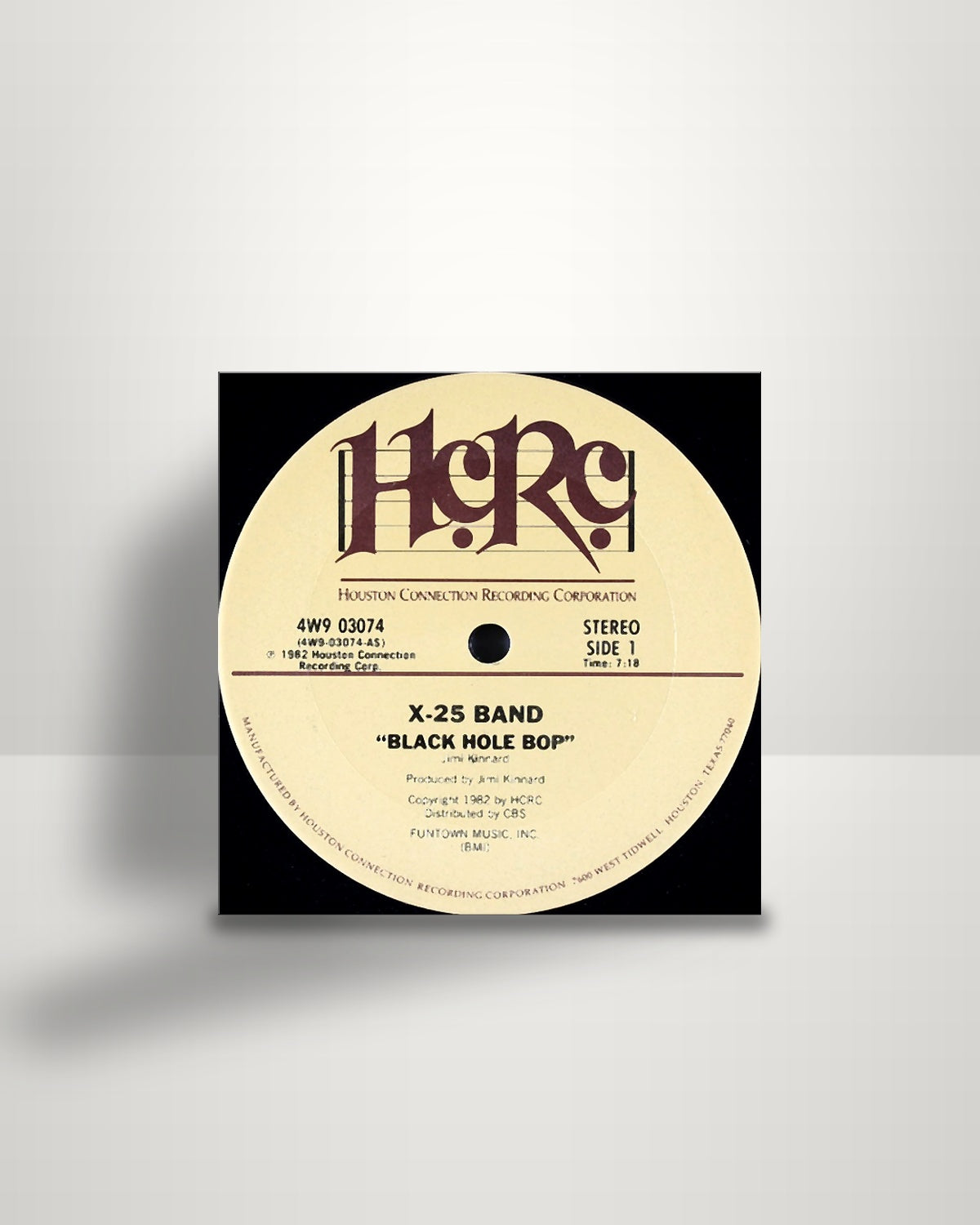 X-25 Band – Black Hole Bop - 12" - Houston Connection Recording Corporation US 1982