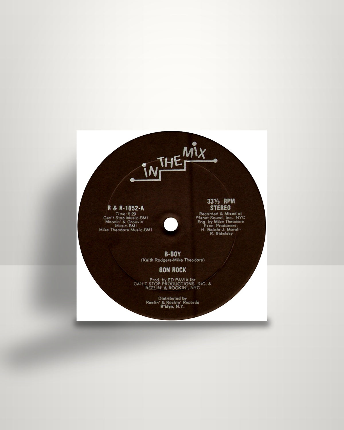 Bon Rock – B-Boy - 12" - In The Mix US 1983