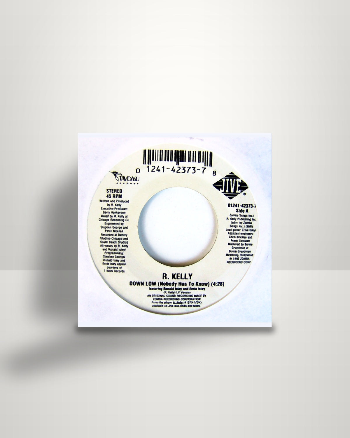 R. Kelly – Down Low (Nobody Has To Know) - 7" - Jive US 1995