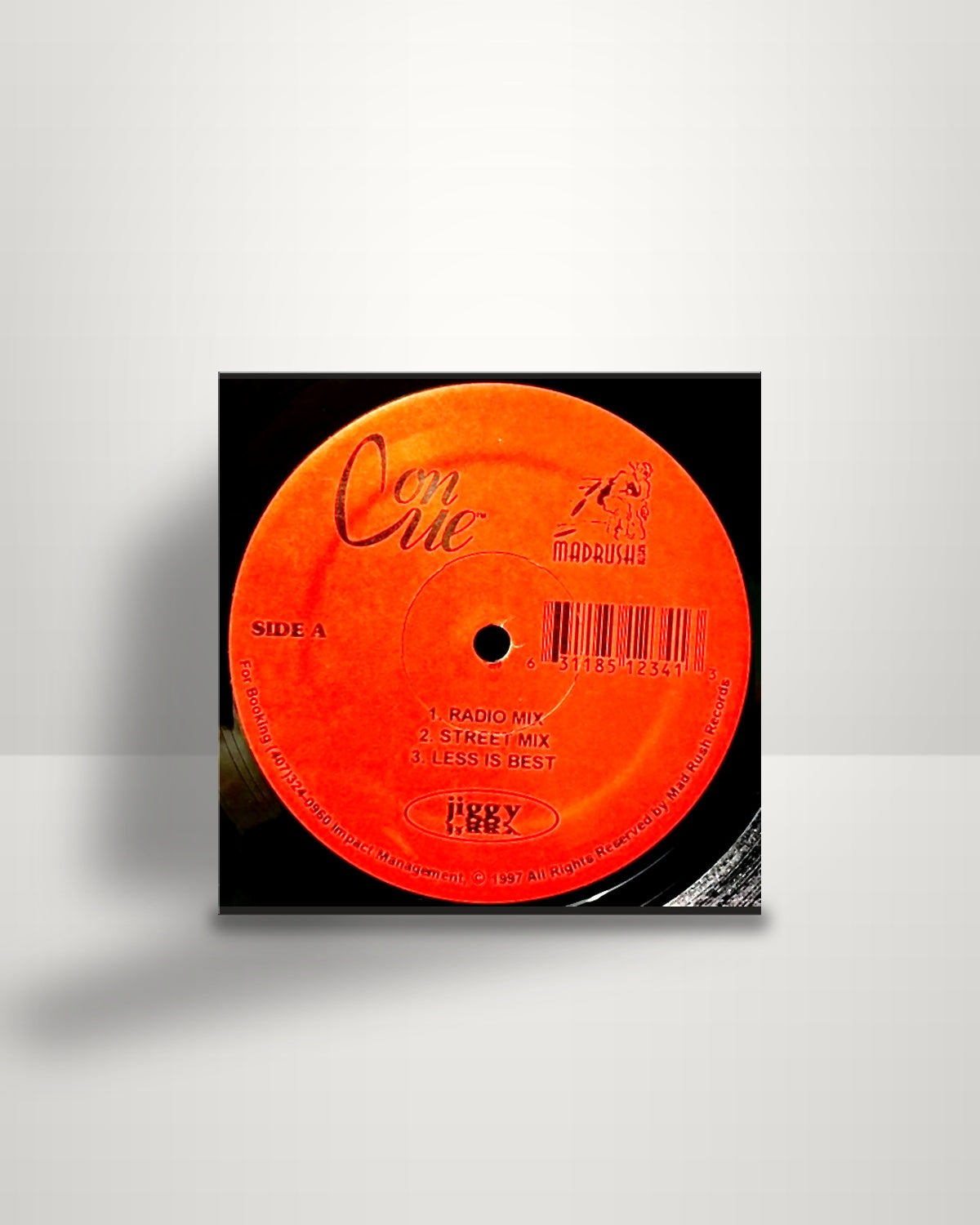 On Cue – Jiggy - 12" - Mad Rush Records US 1997
