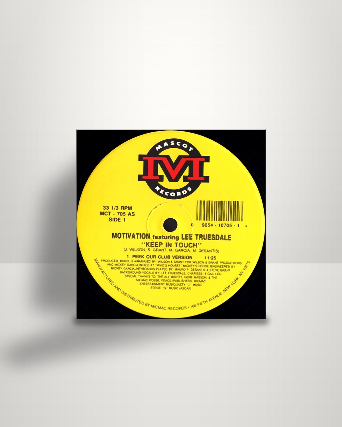 Motivation Featuring Lee Truesdale – Keep In Touch - 12" - Mascot Records US 1992