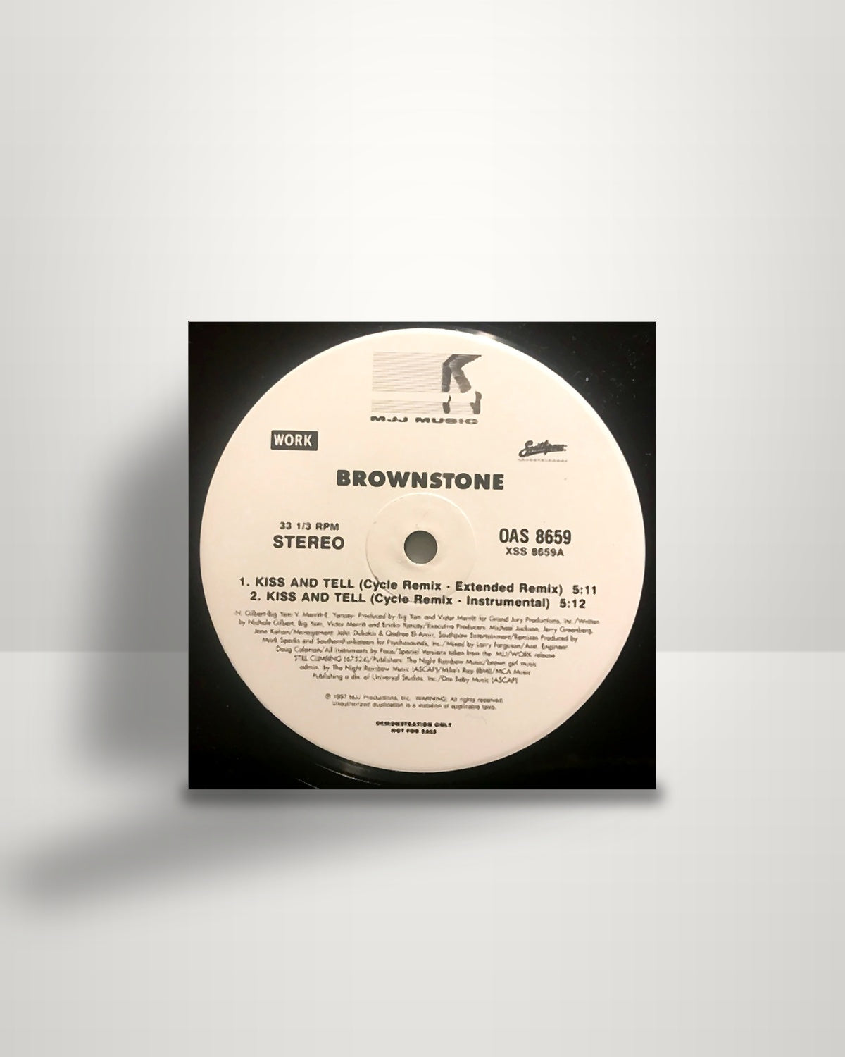 Brownstone – Kiss And Tell - 12" - MJJ Music US 1997