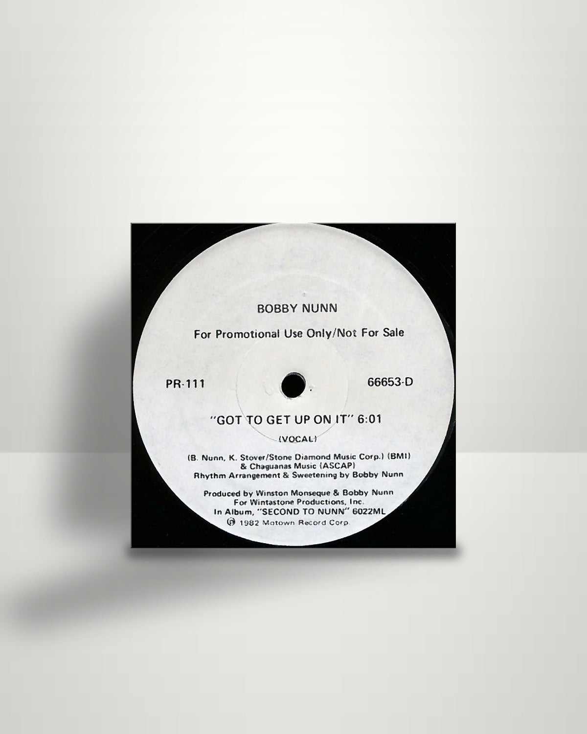Bobby Nunn – Got To Get Up On It - 12" - Motown US 1982