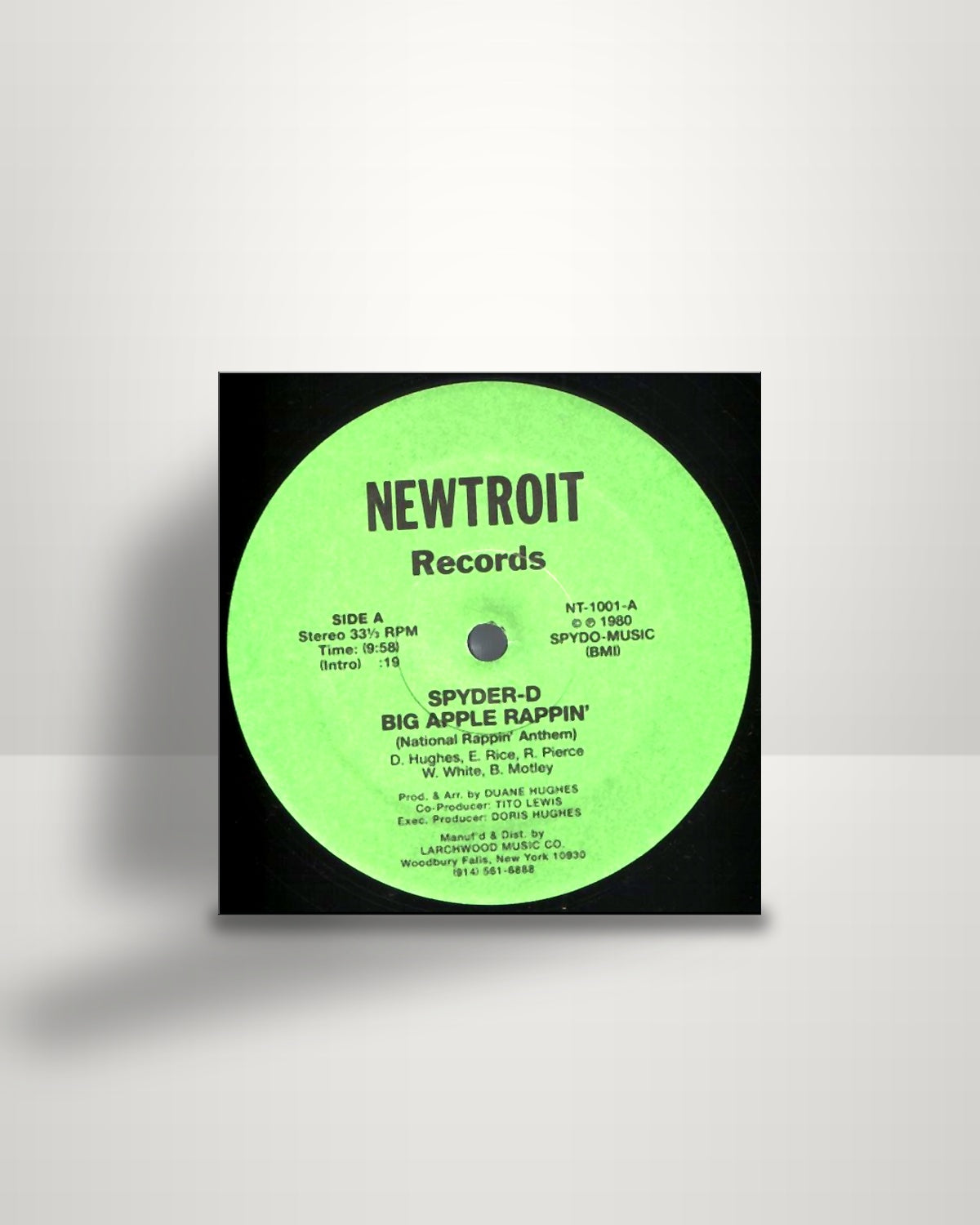 Spyder-D – Big Apple Rappin' - 12" - Newtroit Records US