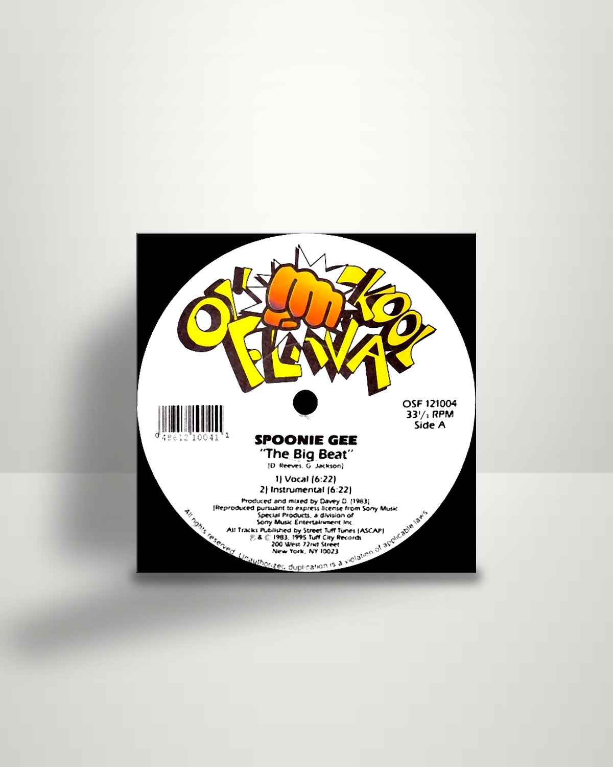 Spoonie Gee / MC Rock Lovely – The Big Beat / One Time Two Time Blow Your Mind - 12" - Ol' Skool Flava US 1995