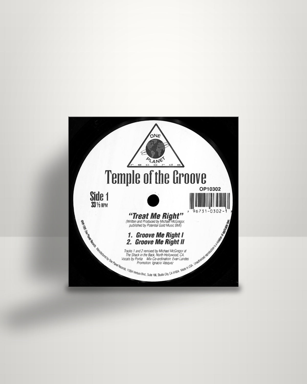 Temple Of The Groove – Treat Me Right - 2x12" - One Planet US 1995