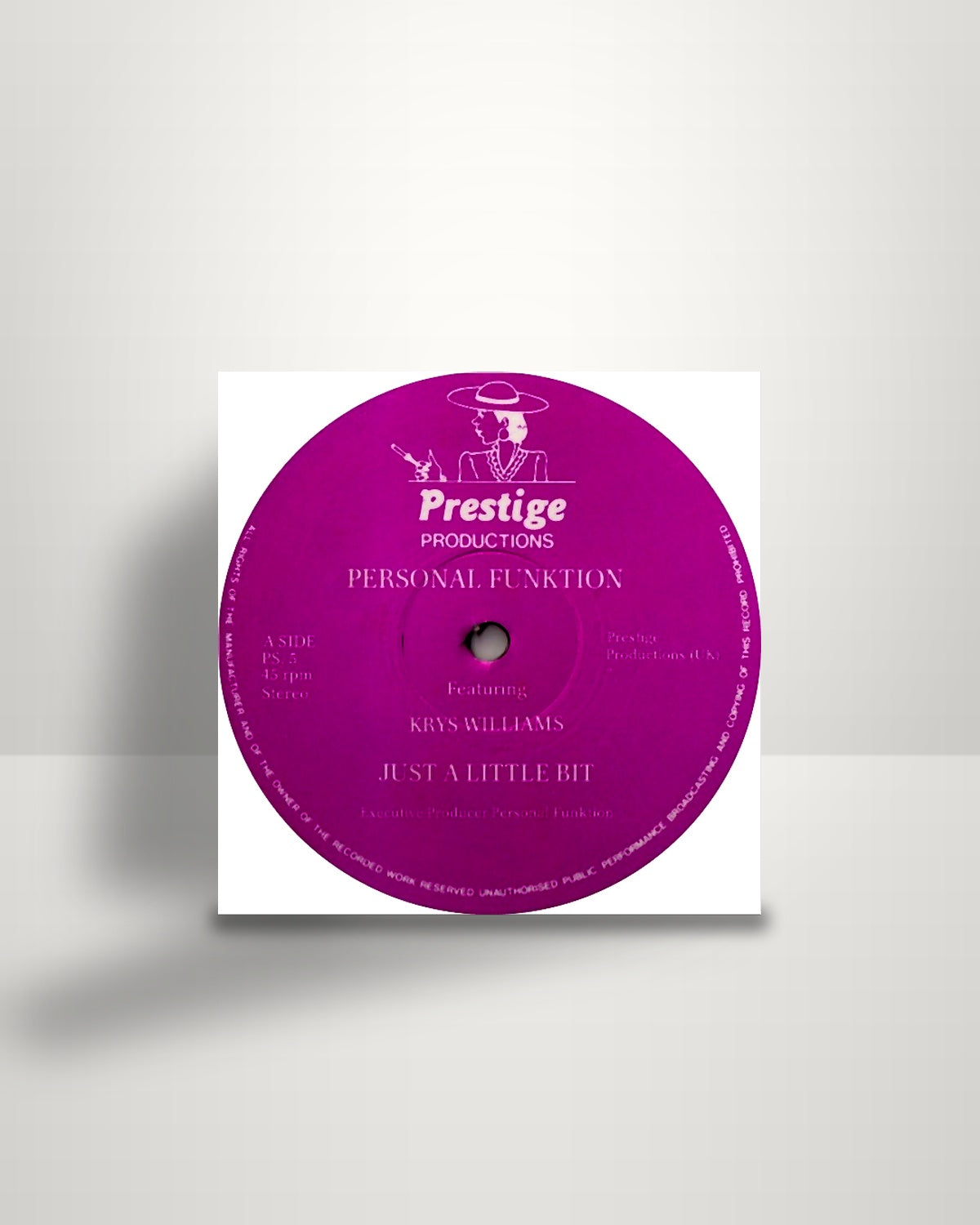 Personal Funktion Featuring Krys Williams / Fay Brown – Just A Little Bit / Hold Me - 12" - Prestige Productions UK