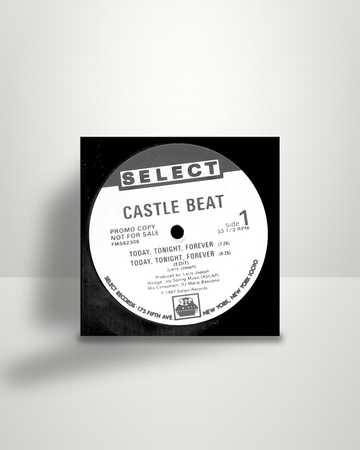 Castle Beat – Today, Tonight, Forever - 12" - Select Records US 1987