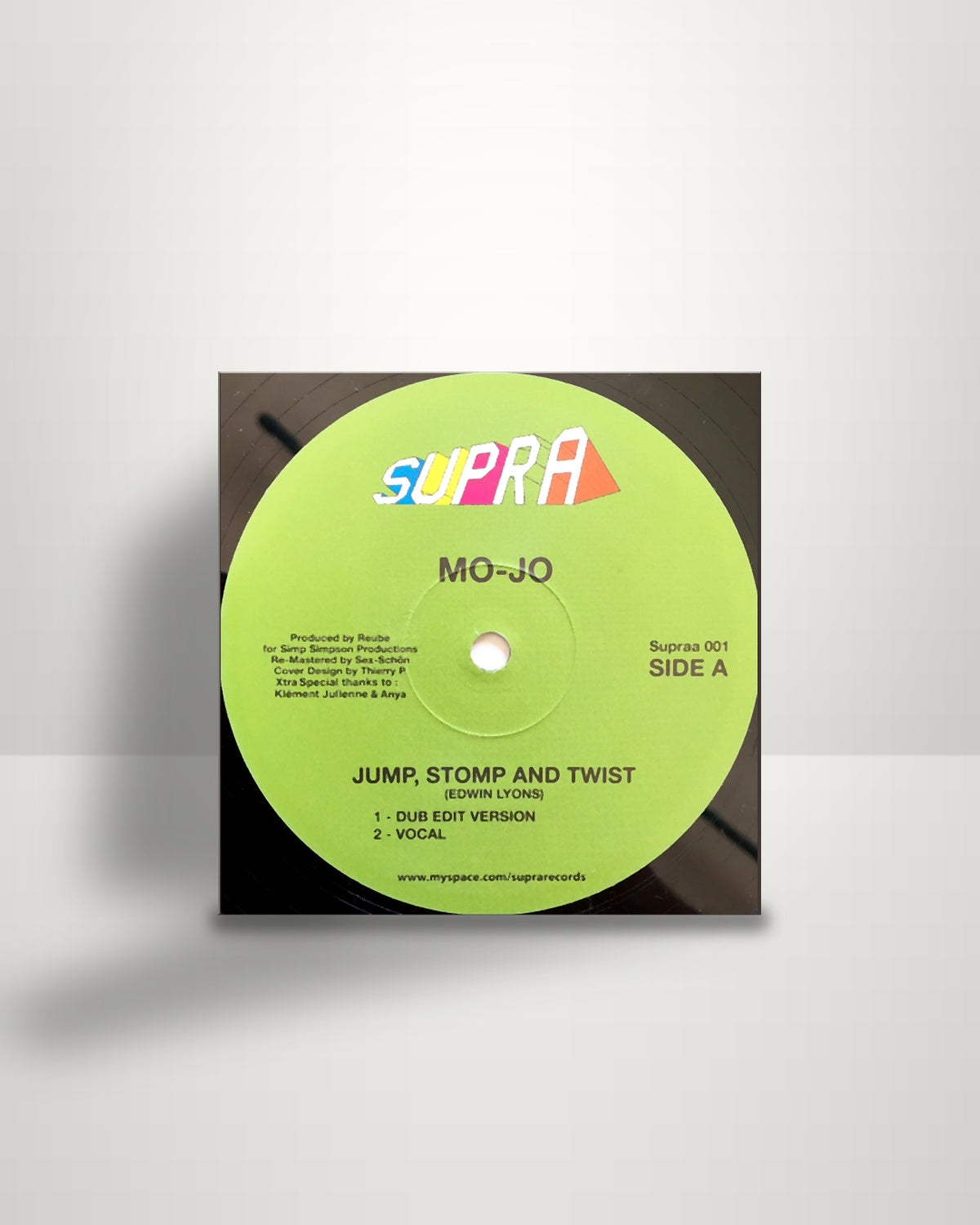 Mo-Jo / Blackjoy – Jump, Stomp And Twist - 12" - Supra Records FR 2006