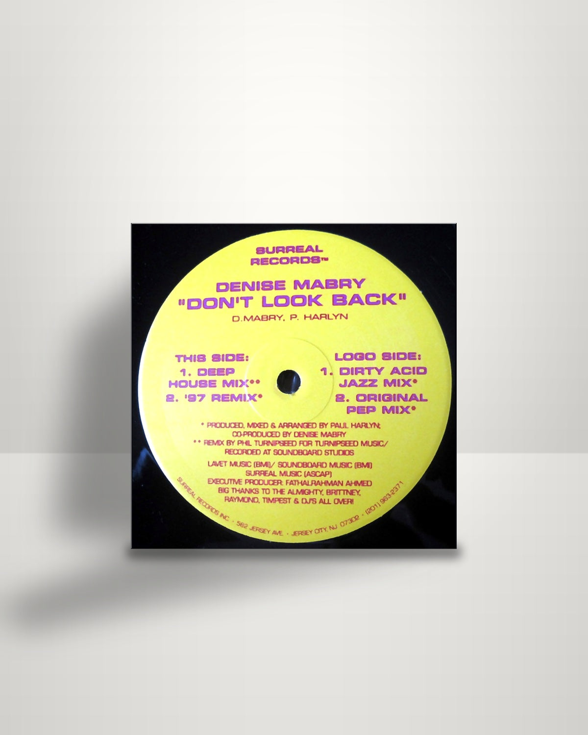Denise Mabry – Don't Look Back - 12" - Surreal Records US