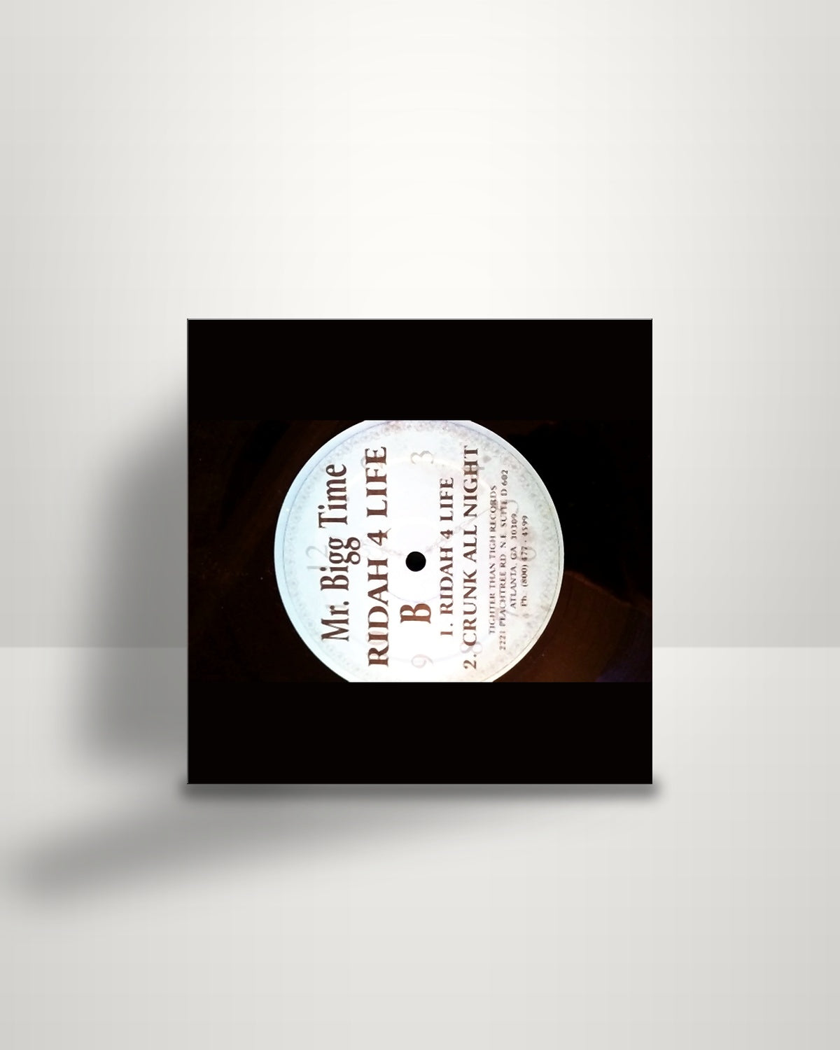Mr. Bigg Time – Ridah 4 Life - 12" - Tighter Than Tight Records