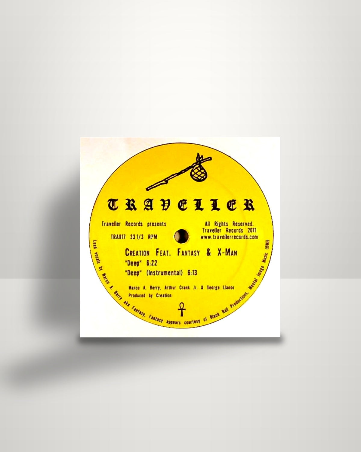 Creation Featuring Fantasy & X-Man – Deep / Reach Out - 12" - Traveller Records FI 2012
