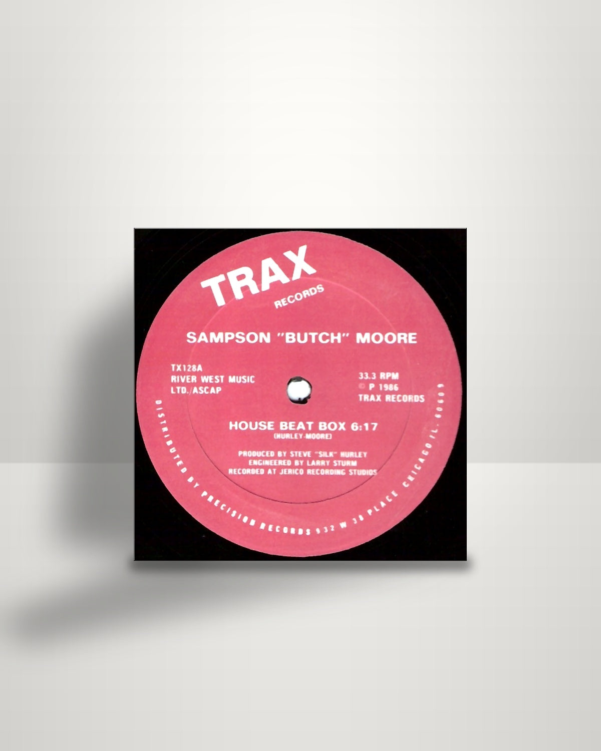 Sampson "Butch" Moore – House Beat Box - 12" - Trax Records US 1986