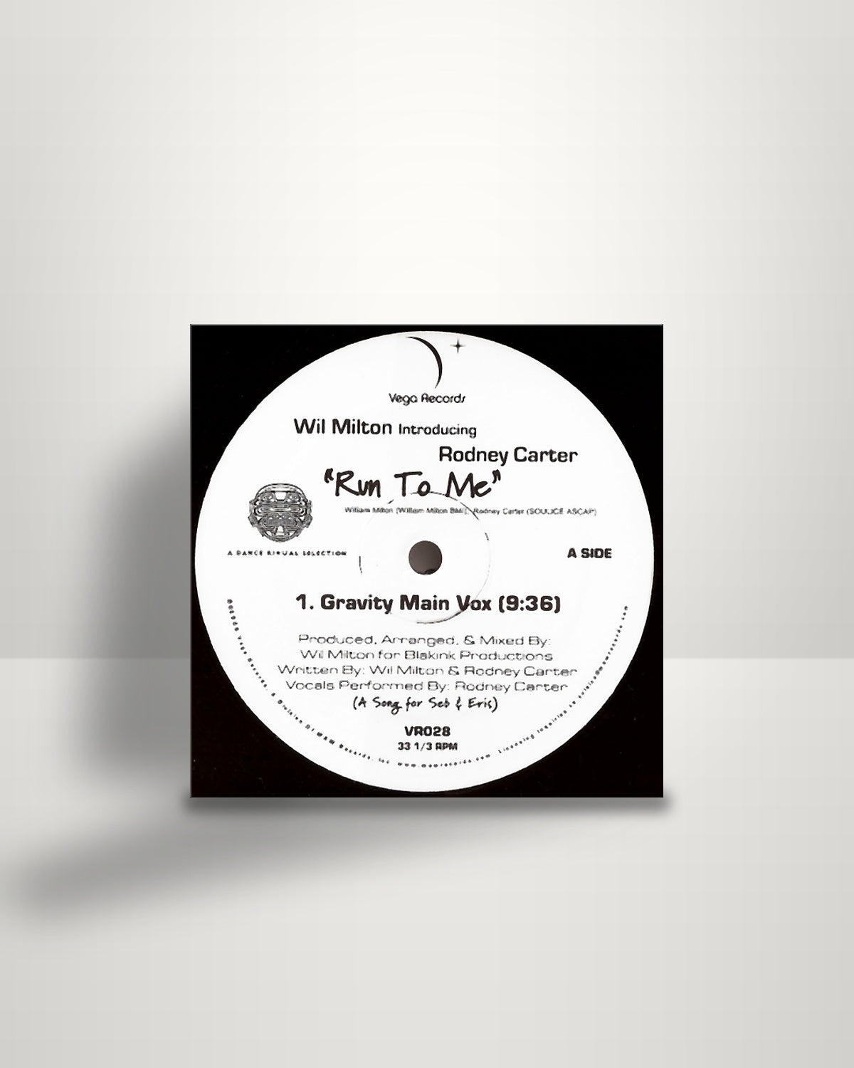 Wil Milton Introducing Rodney Carter – Run To Me - 12" - Vega Records US 2006