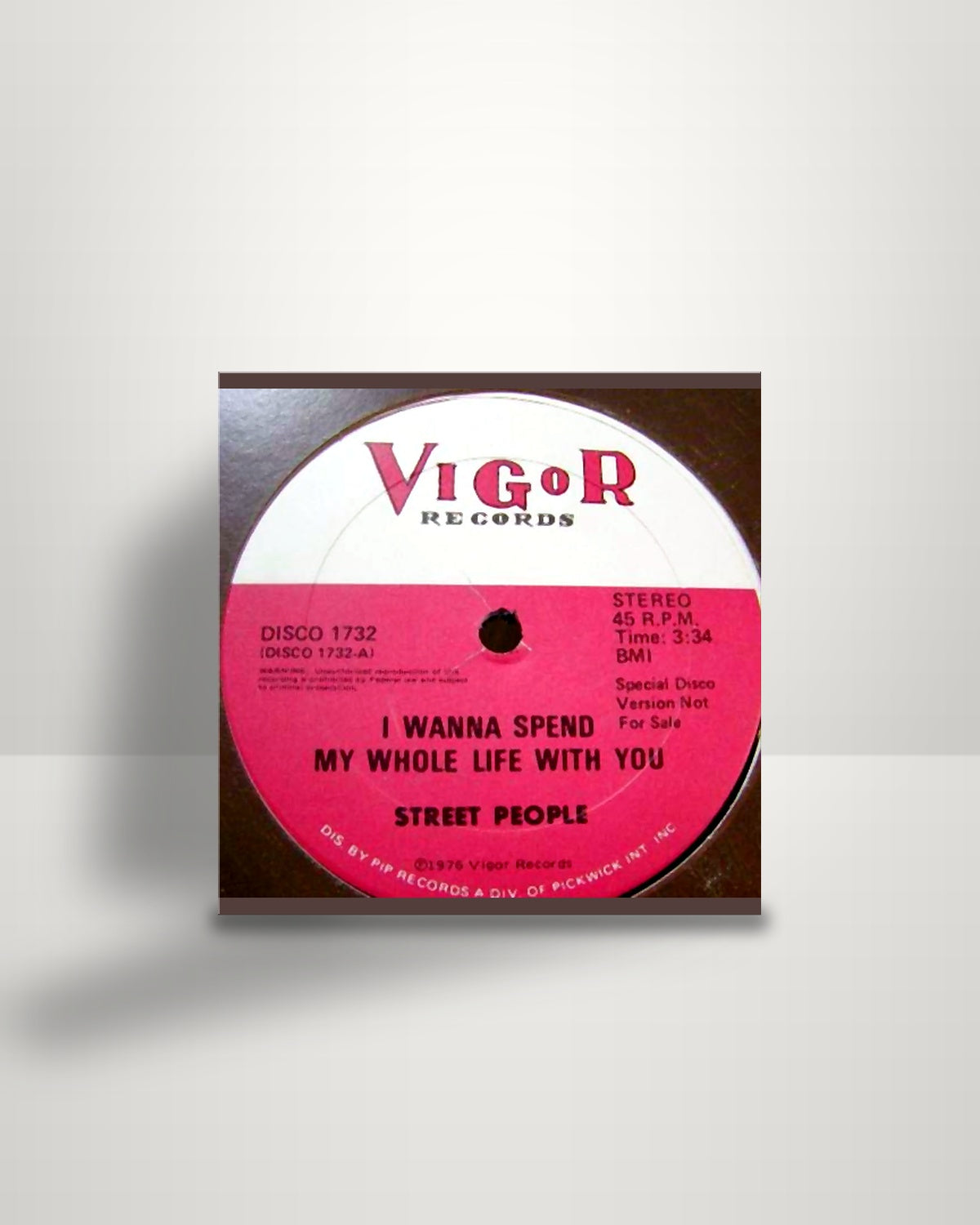 Street People – I Wanna Spend My Whole Life With You - 12" - Vigor Records US 1976