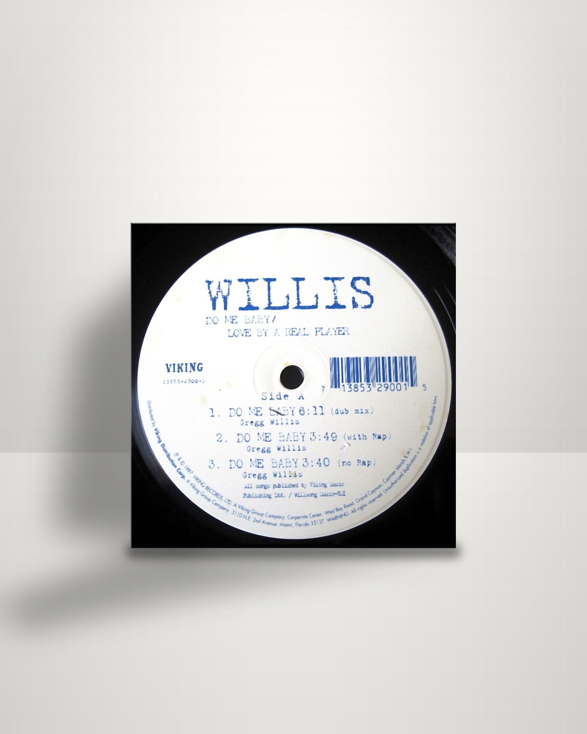 Gregg Willis – Do Me Baby - 12" - Viking Records US 1997